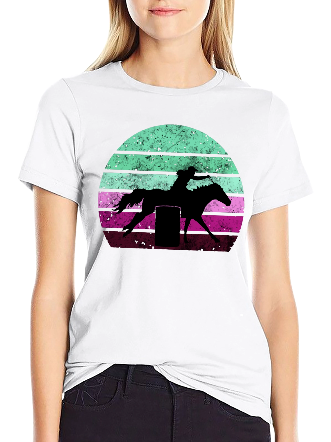 Retro Barrel Racing Graphic Tee