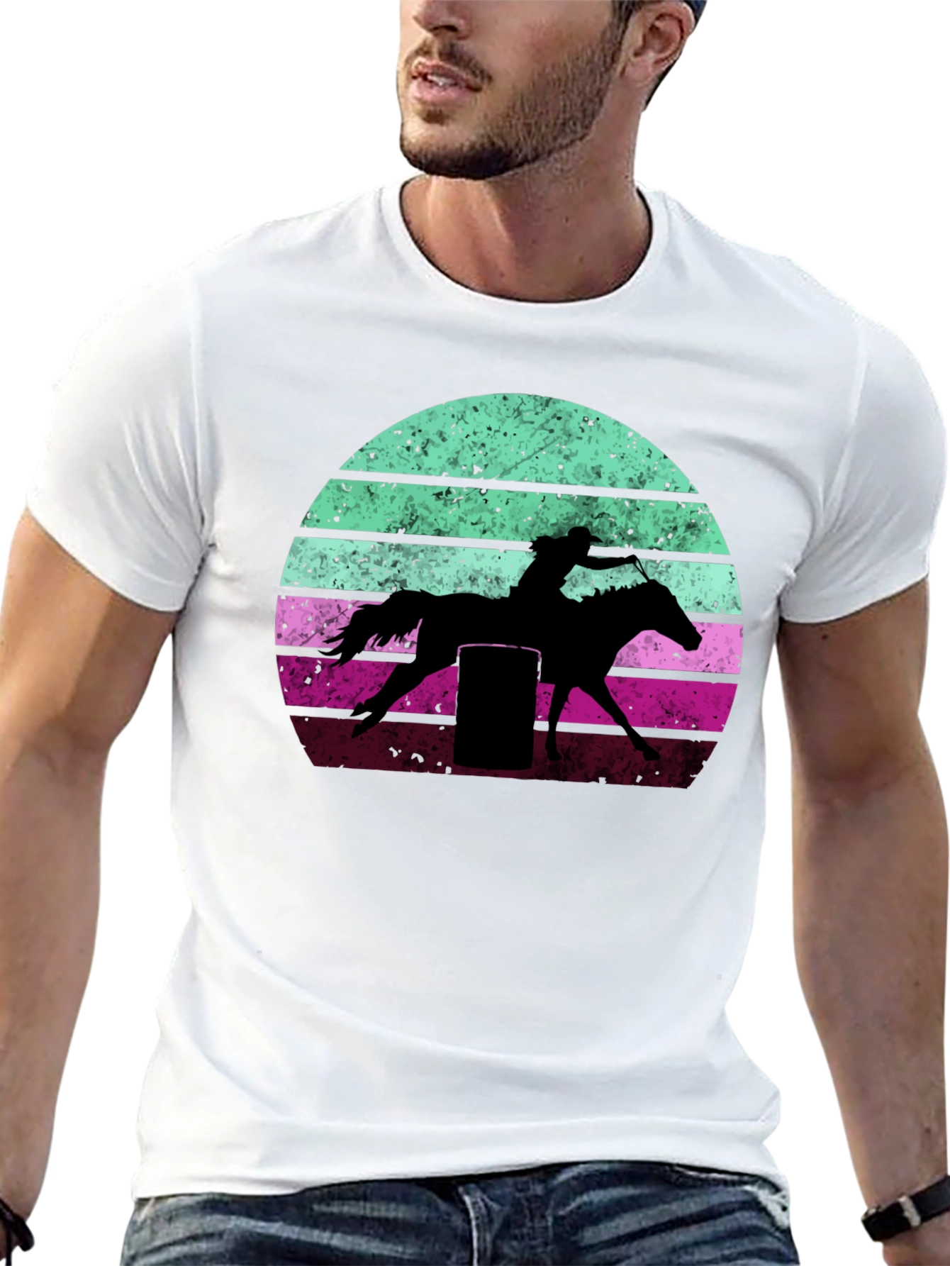 Retro Barrel Racing Graphic Tee