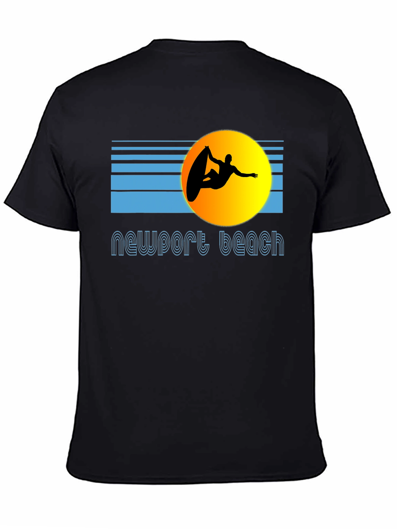 Newport Beach Surfer Graphic T-Shirt