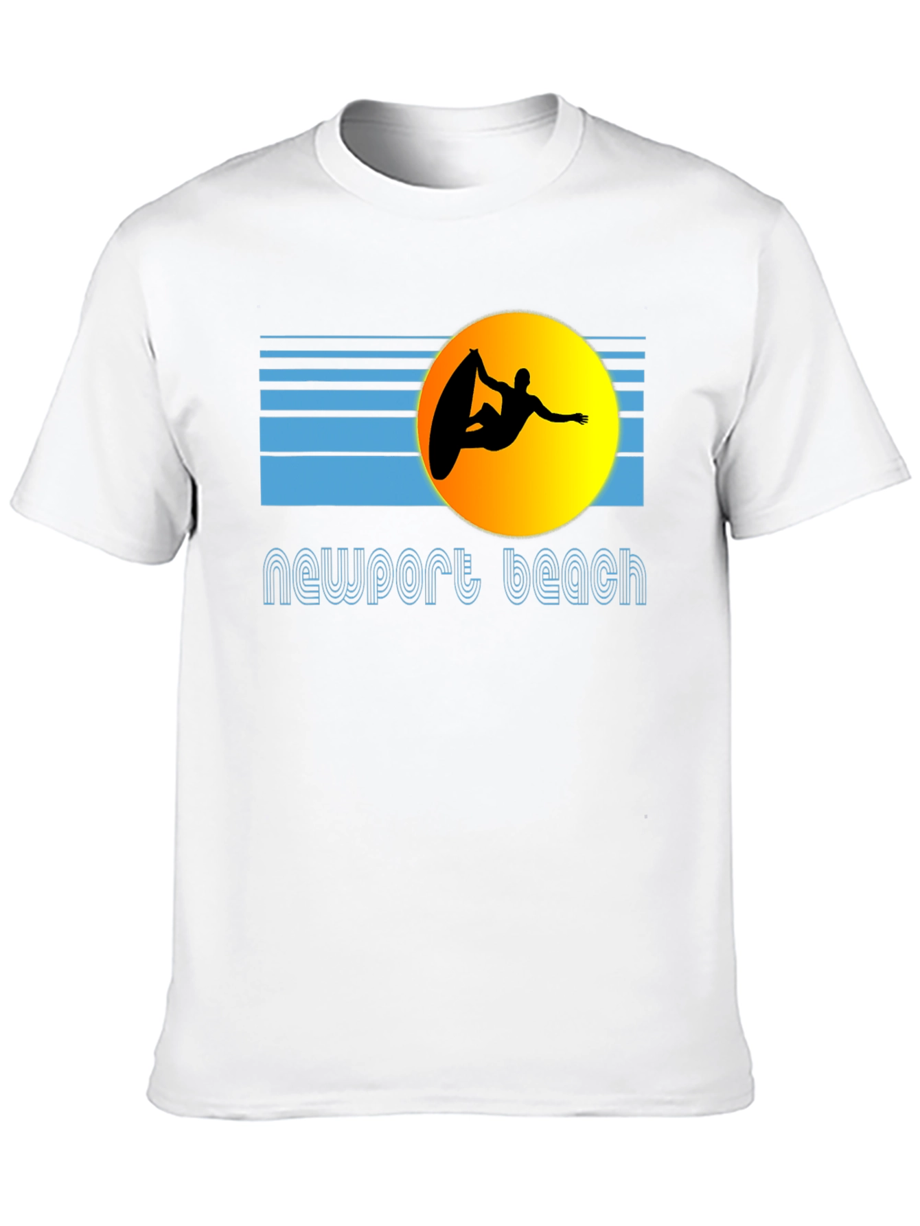 Newport Beach Surfer Graphic T-Shirt