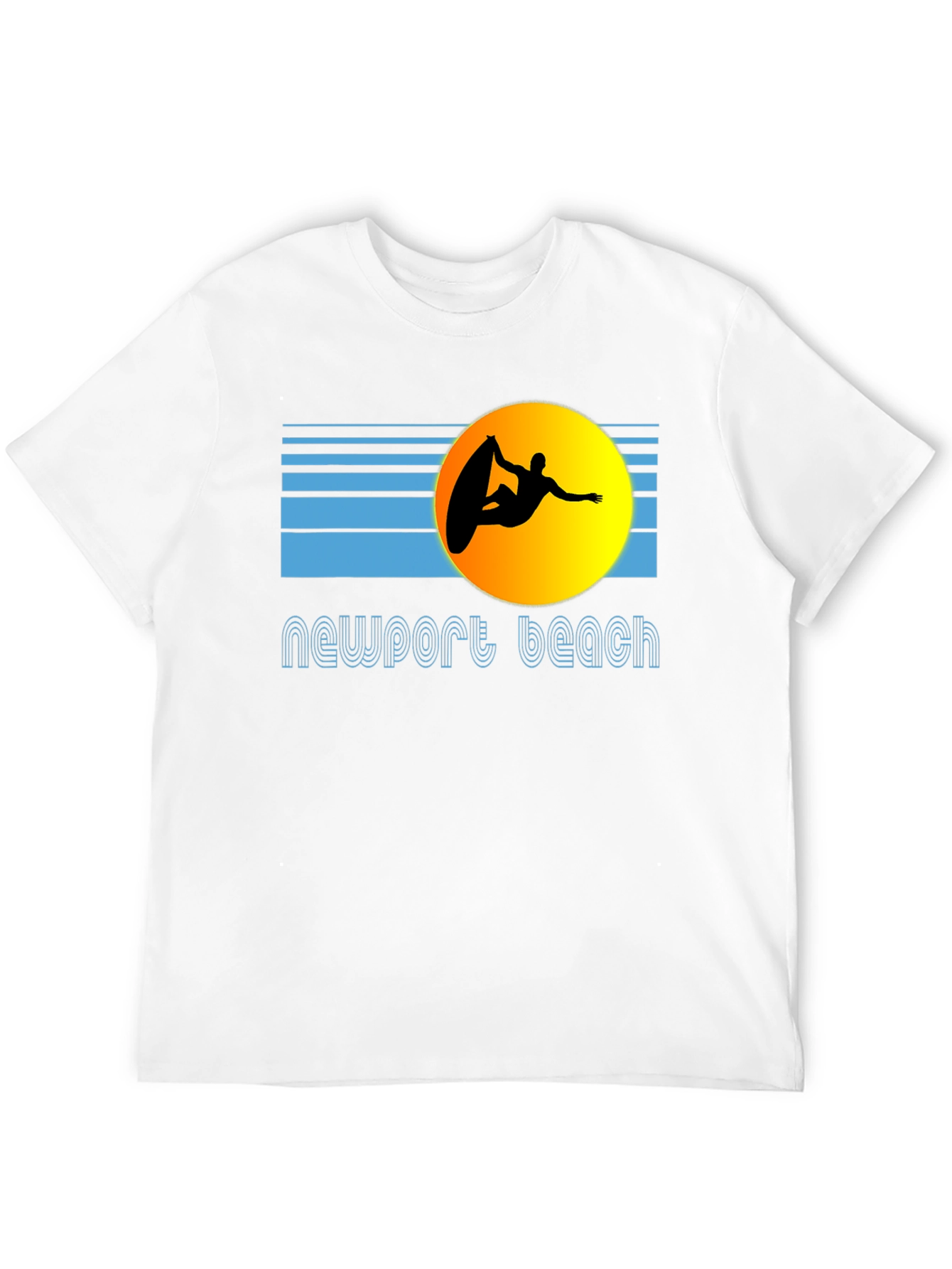 Newport Beach Surfer Graphic T-Shirt