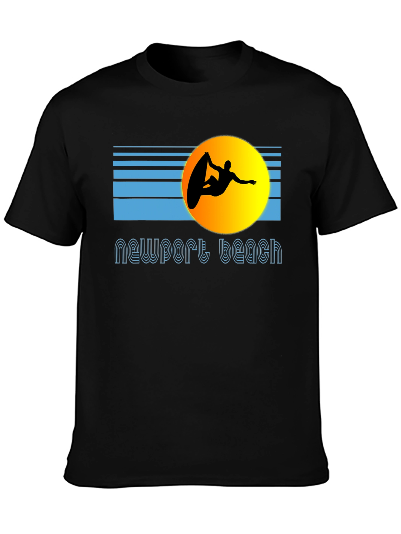Newport Beach Surfer Graphic T-Shirt