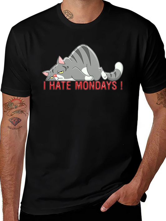 I Hate Mondays Cat T-Shirt
