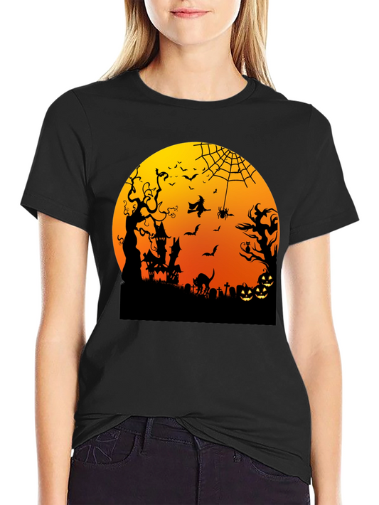 Halloween T-Shirt Spooky Night Scene