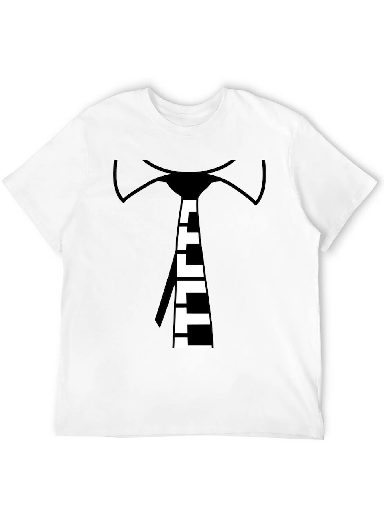 Piano Tie Graphic Black T-Shirt