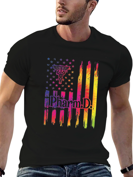 Pharm.D. American Flag T-Shirt - Tie Dye