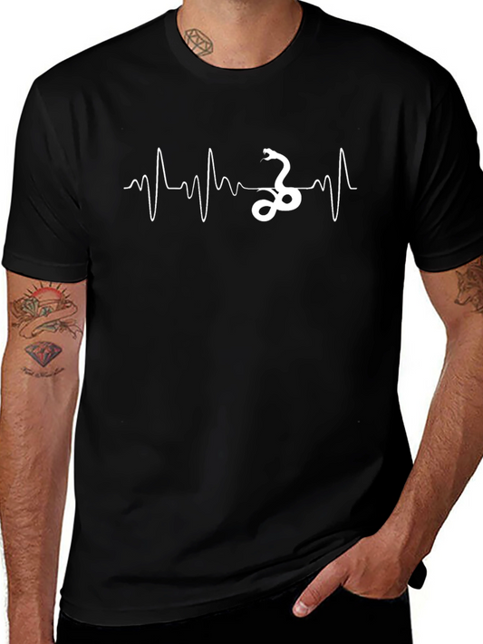 Snake Heartbeat Graphic T-Shirt