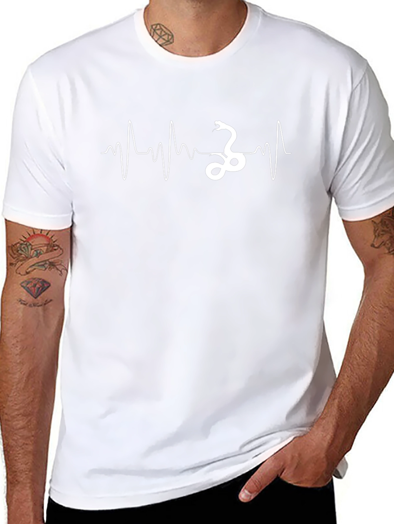 Snake Heartbeat Graphic T-Shirt