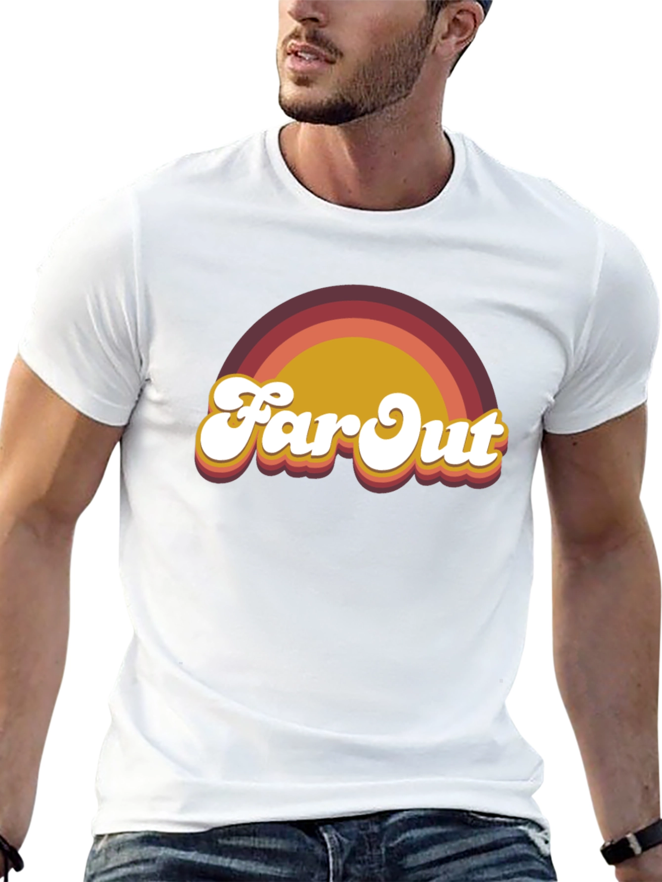 Retro Far Out Graphic T-Shirt