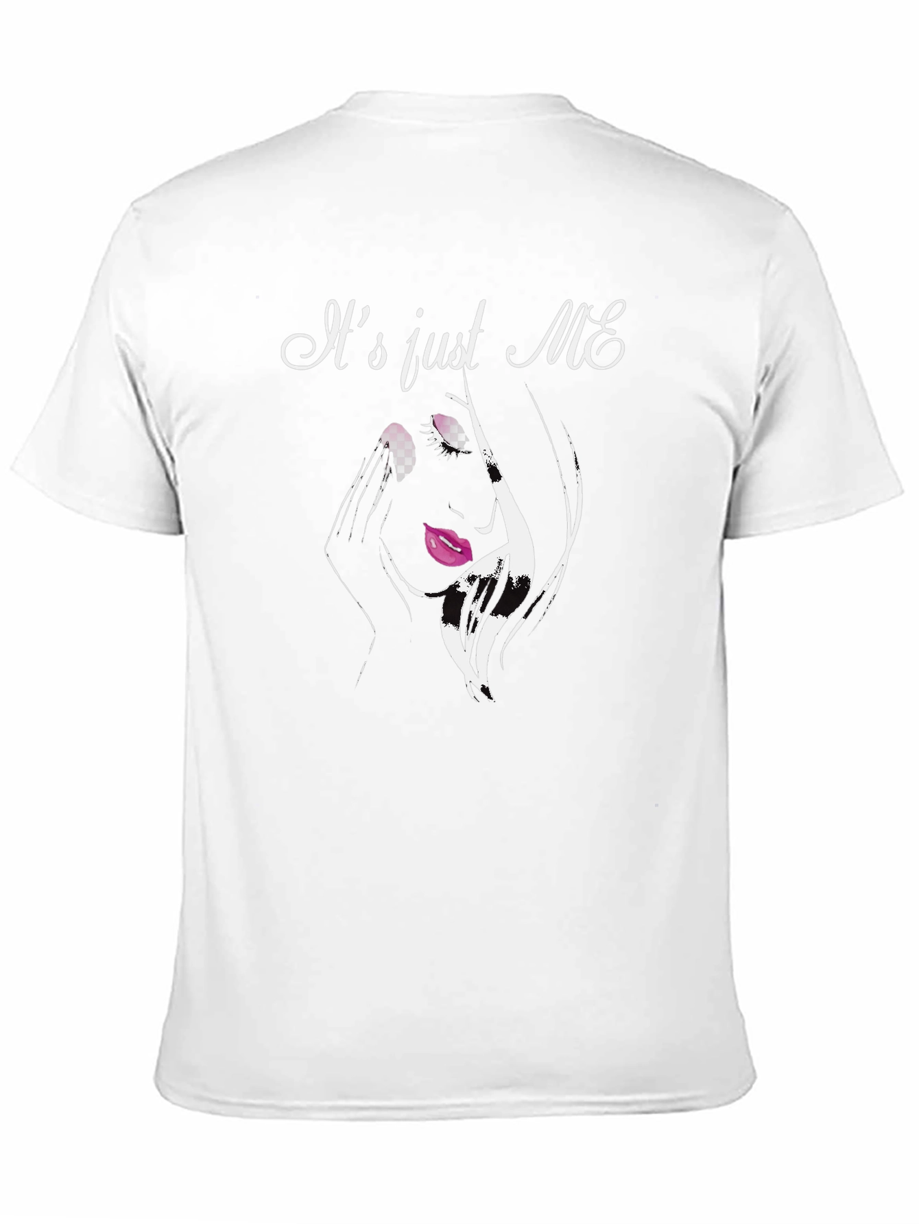 Its Just Me Graphic Tee - Trendy Black T-Shirt