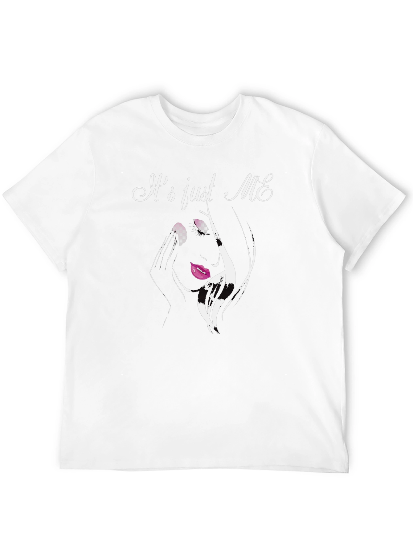 Its Just Me Graphic Tee - Trendy Black T-Shirt