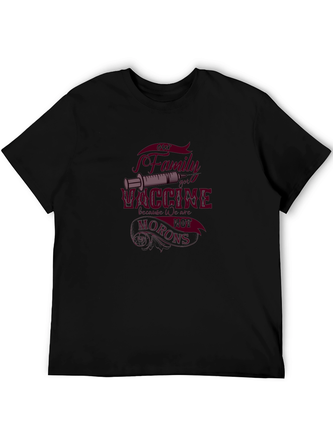 Vaccine Family Black T-Shirt
