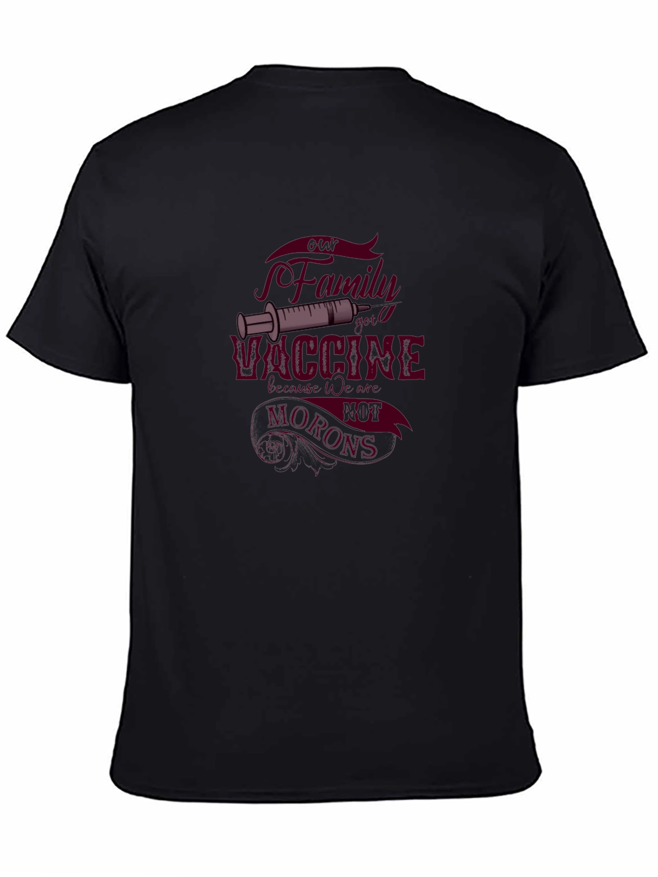 Vaccine Family Black T-Shirt