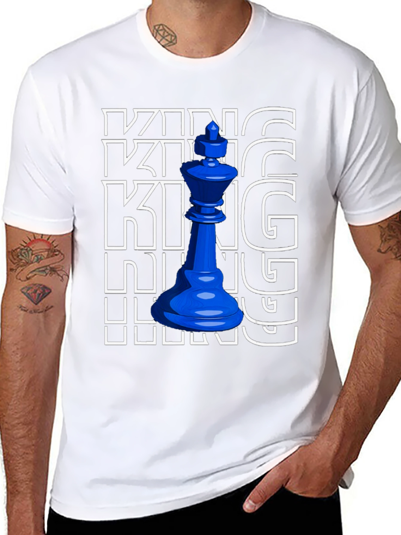 King Chess Piece Graphic T-Shirt