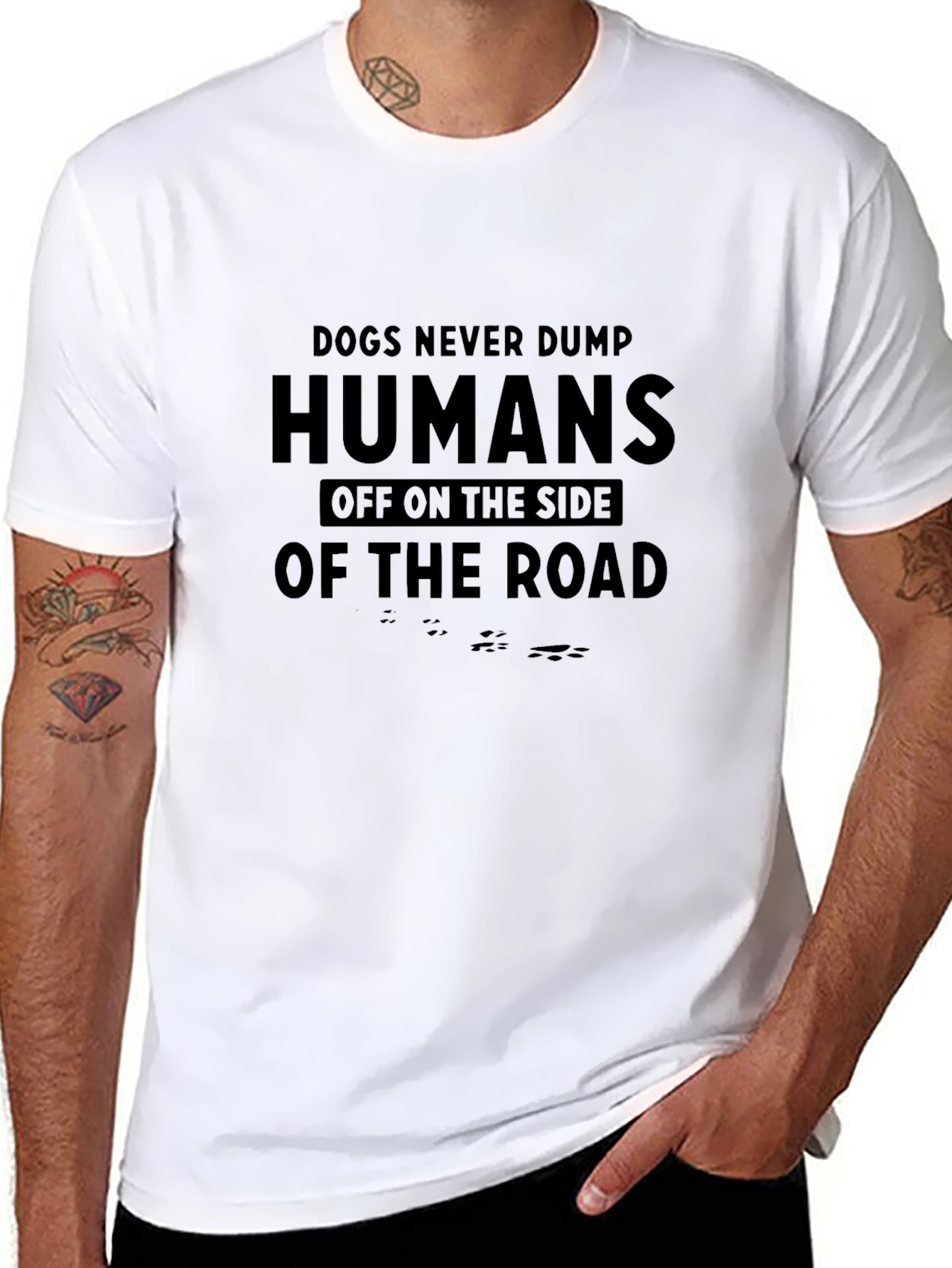 Dogs Never Dump Humans T-Shirt