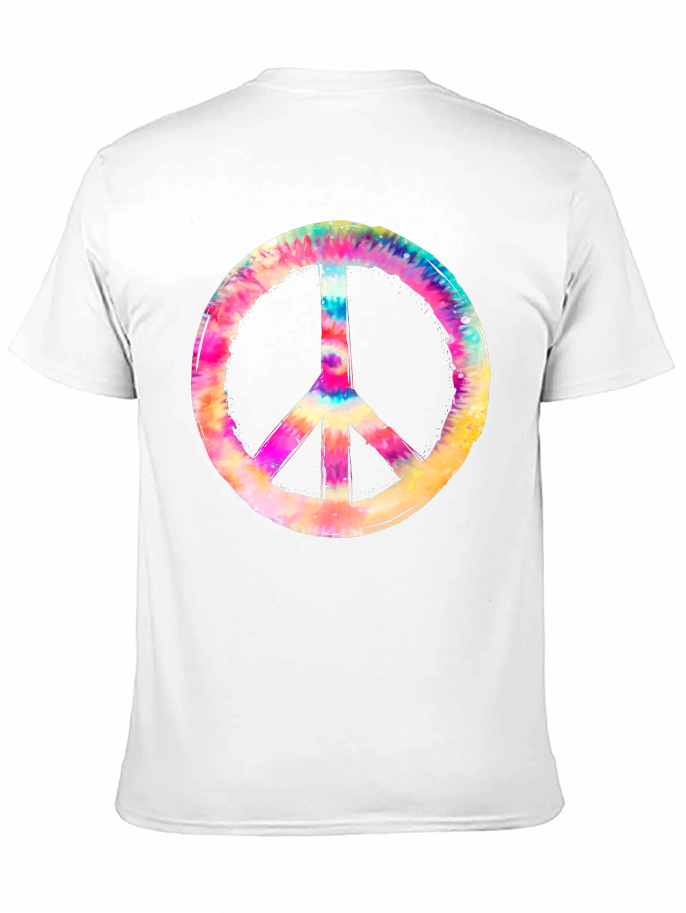 Tie-Dye Peace Sign Black T-Shirt