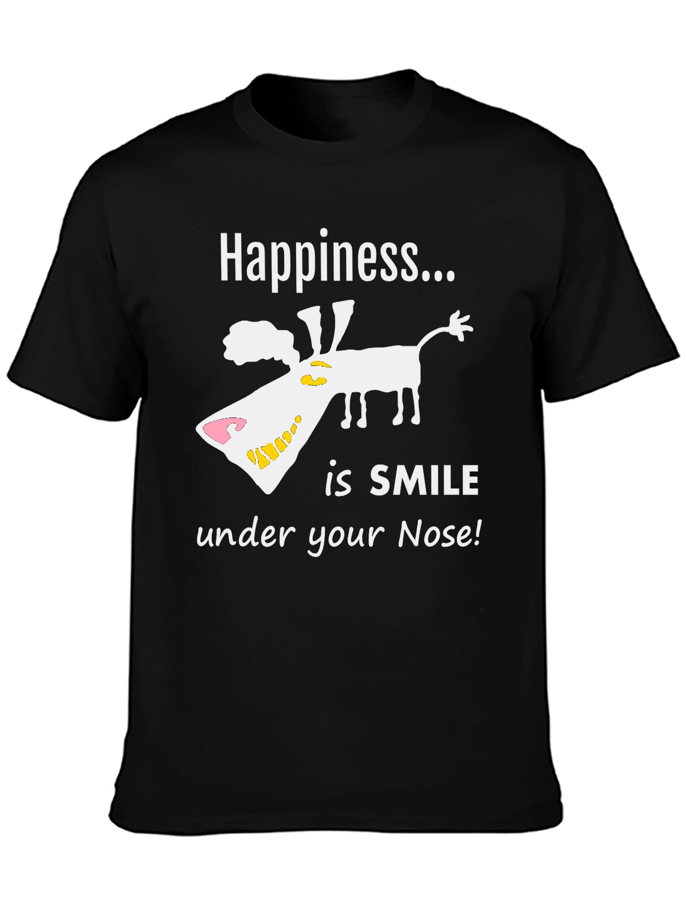 Happiness is Smile Dog Graphic Tee