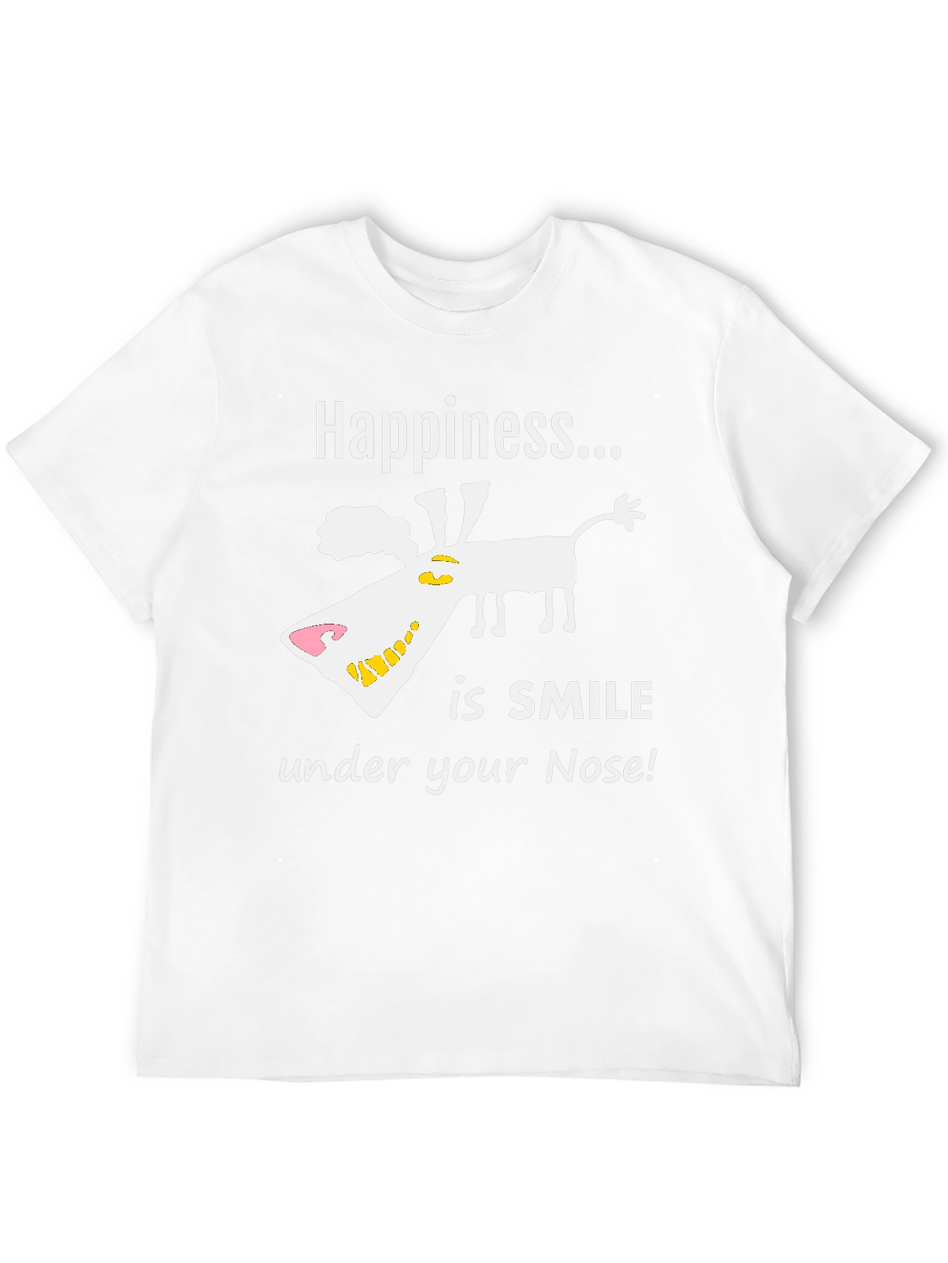 Happiness is Smile Dog Graphic Tee
