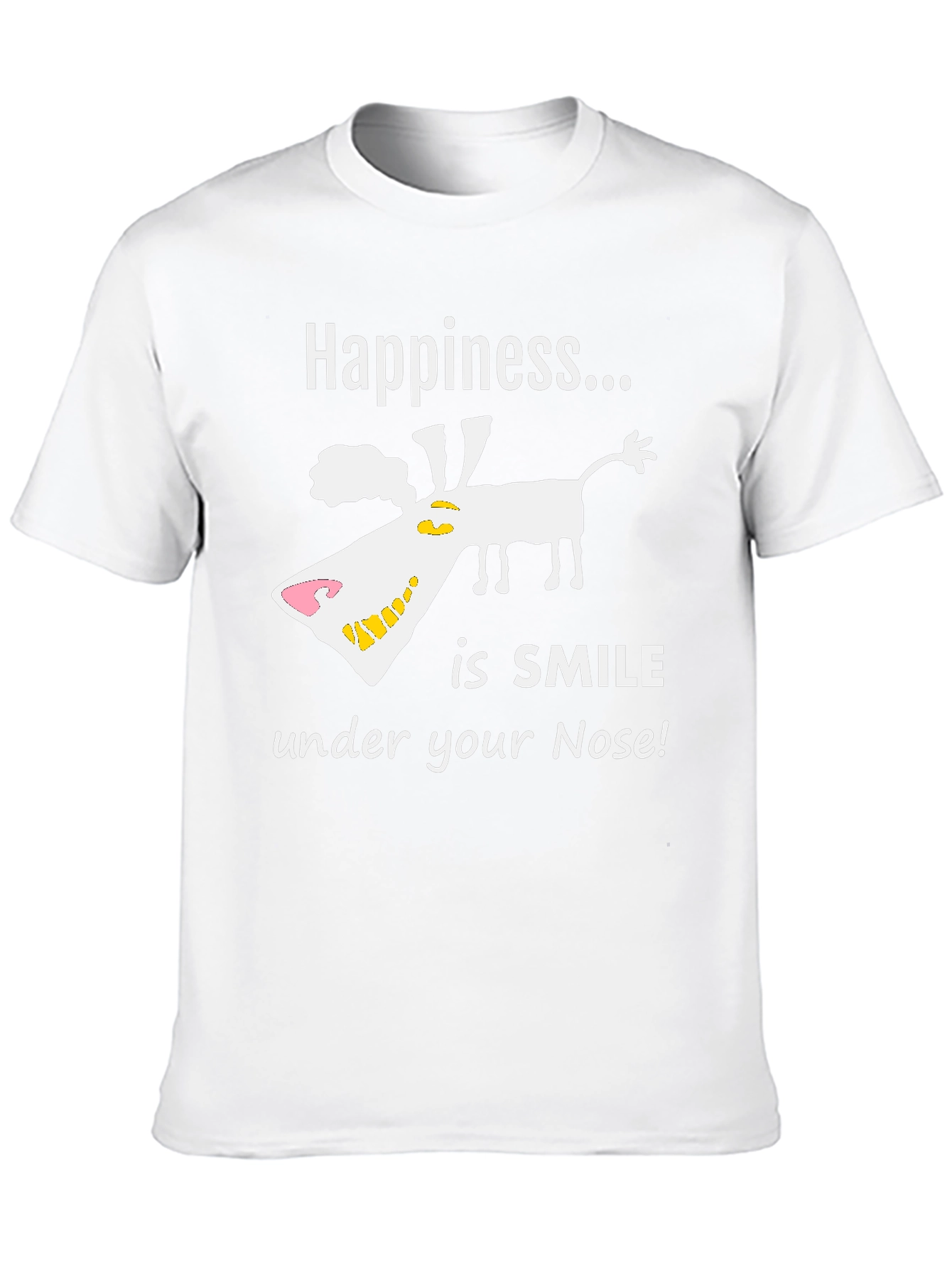 Happiness is Smile Dog Graphic Tee