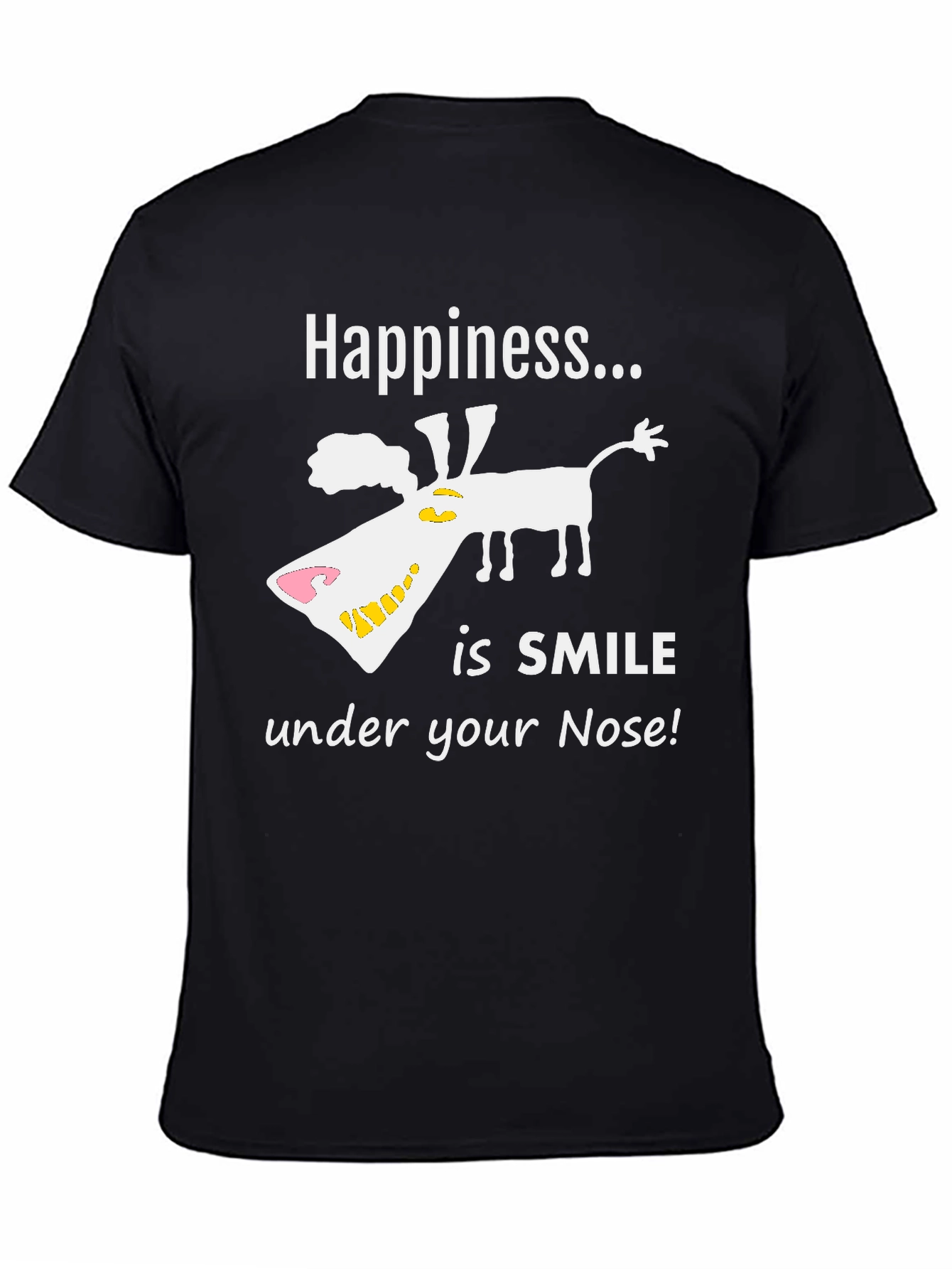 Happiness is Smile Dog Graphic Tee