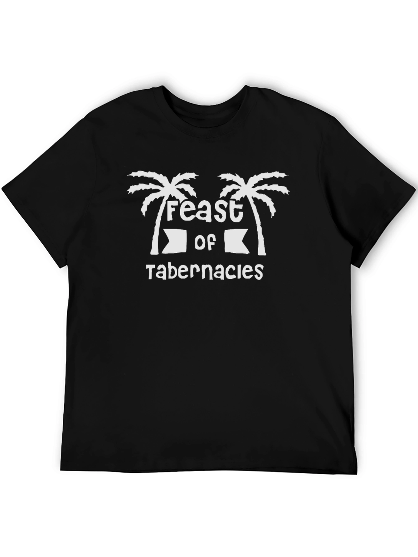 Feast of Tabernacles T-Shirt Black Cotton Tee