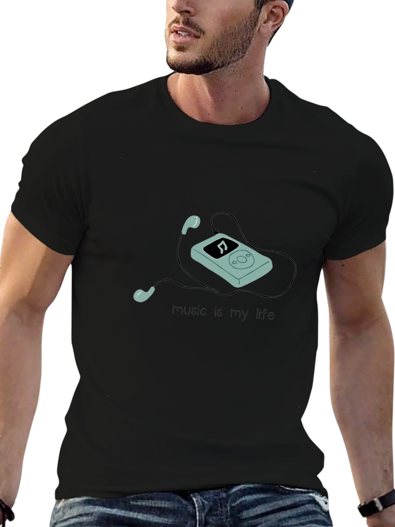Music is My Life Graphic T-Shirt