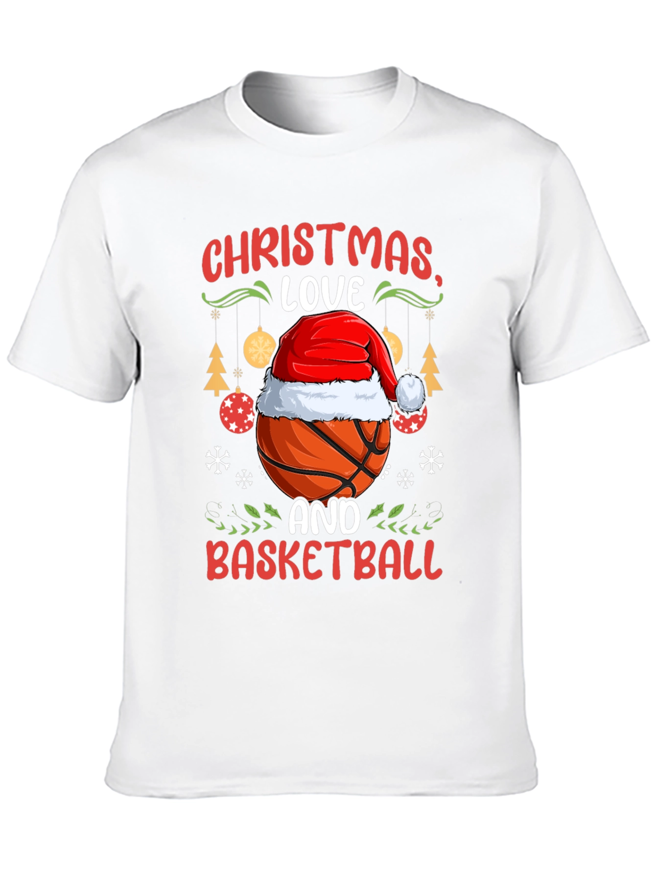 Christmas Love Basketball T-Shirt