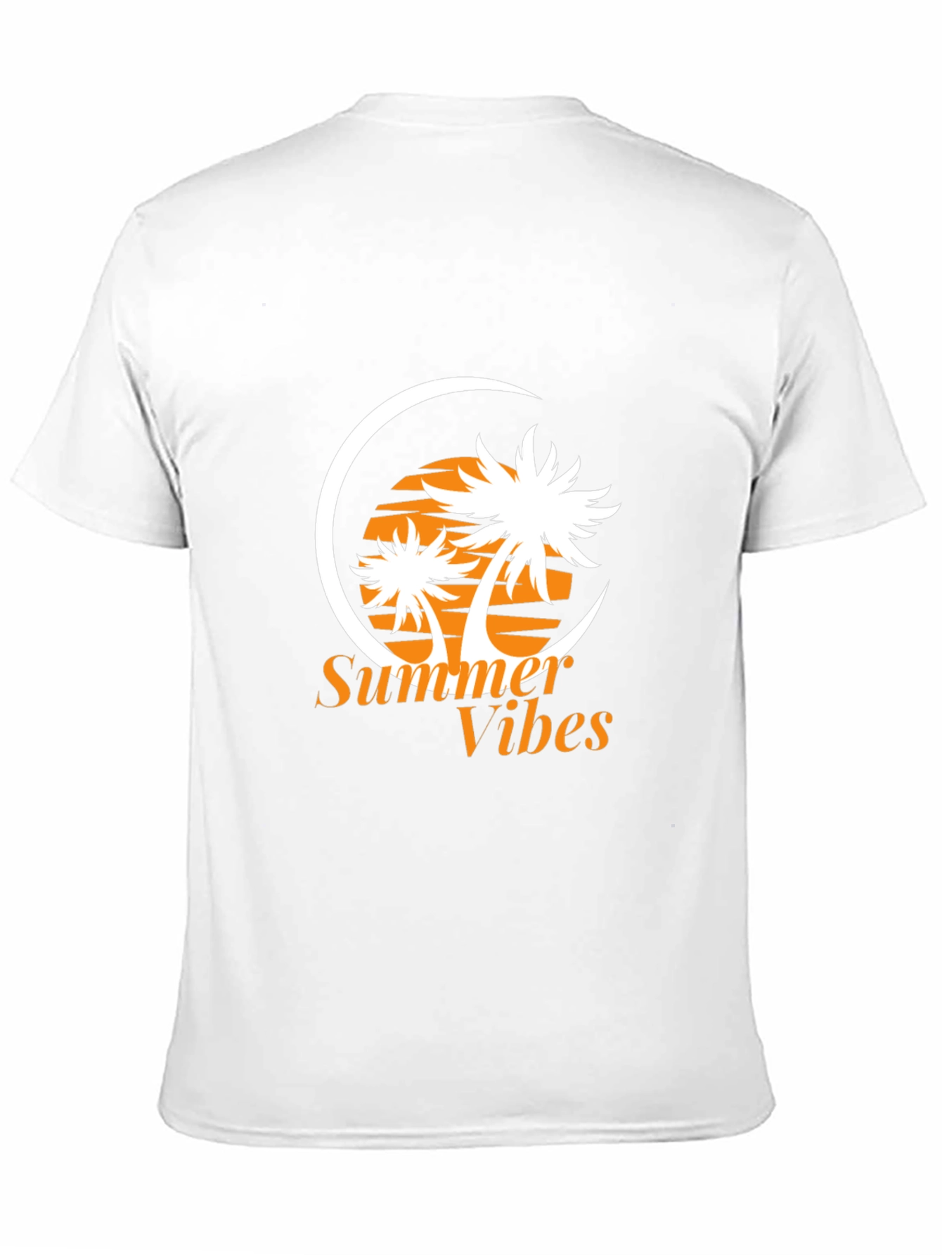 Summer Vibes Graphic Tee - Palm Tree Print
