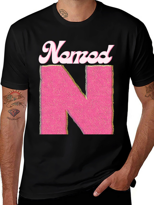 Named N Initial Pink Letter T-Shirt