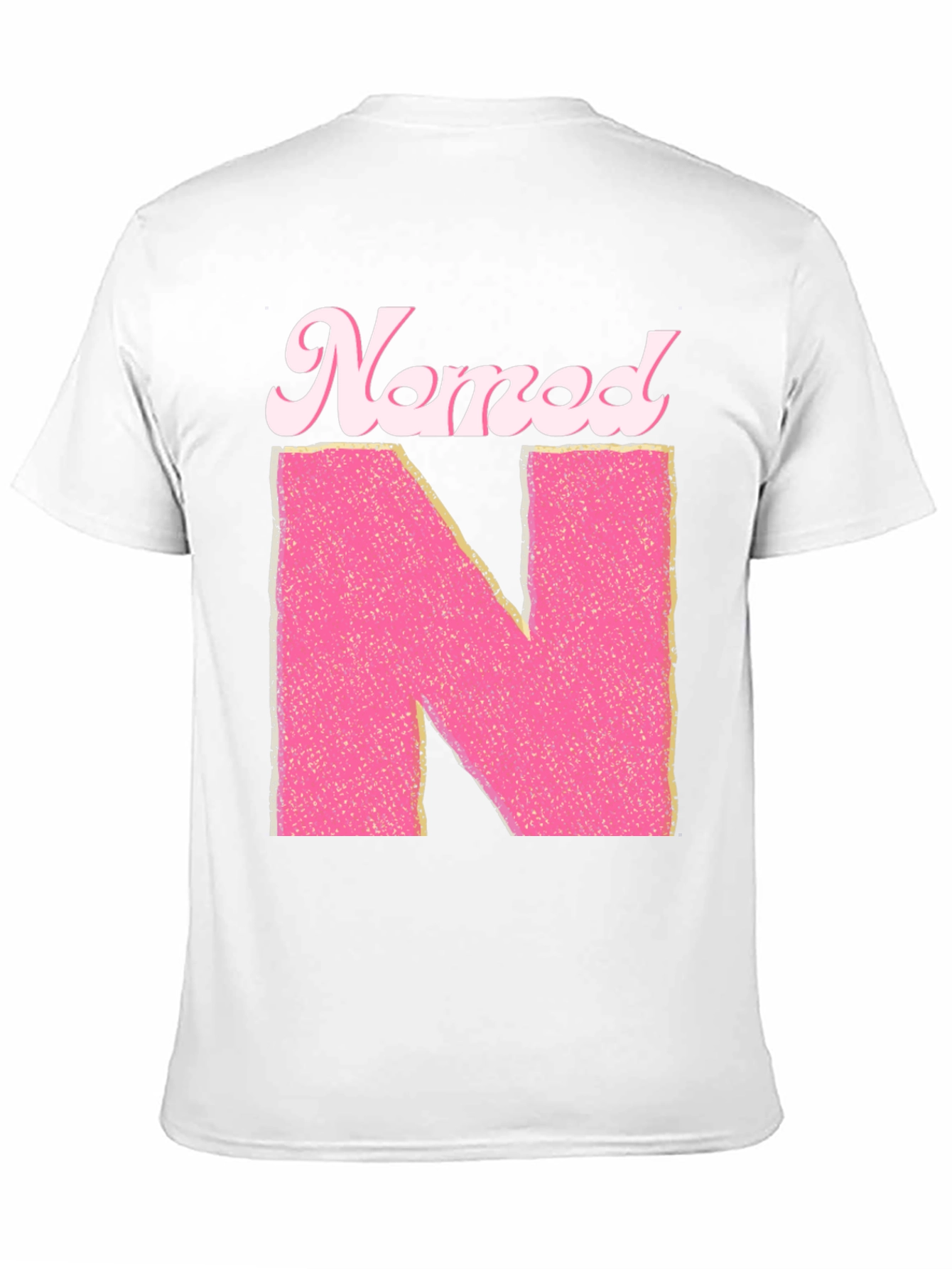 Named N Initial Pink Letter T-Shirt