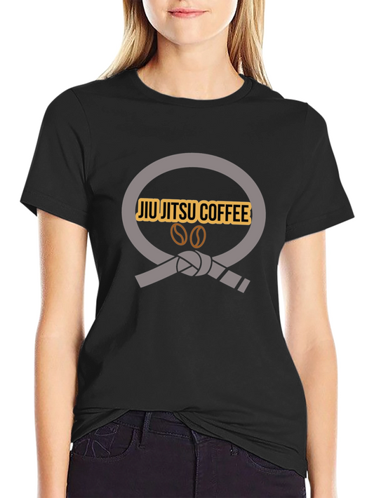 Jiu Jitsu Coffee Graphic Tee - Martial Arts & Coffee Lovers