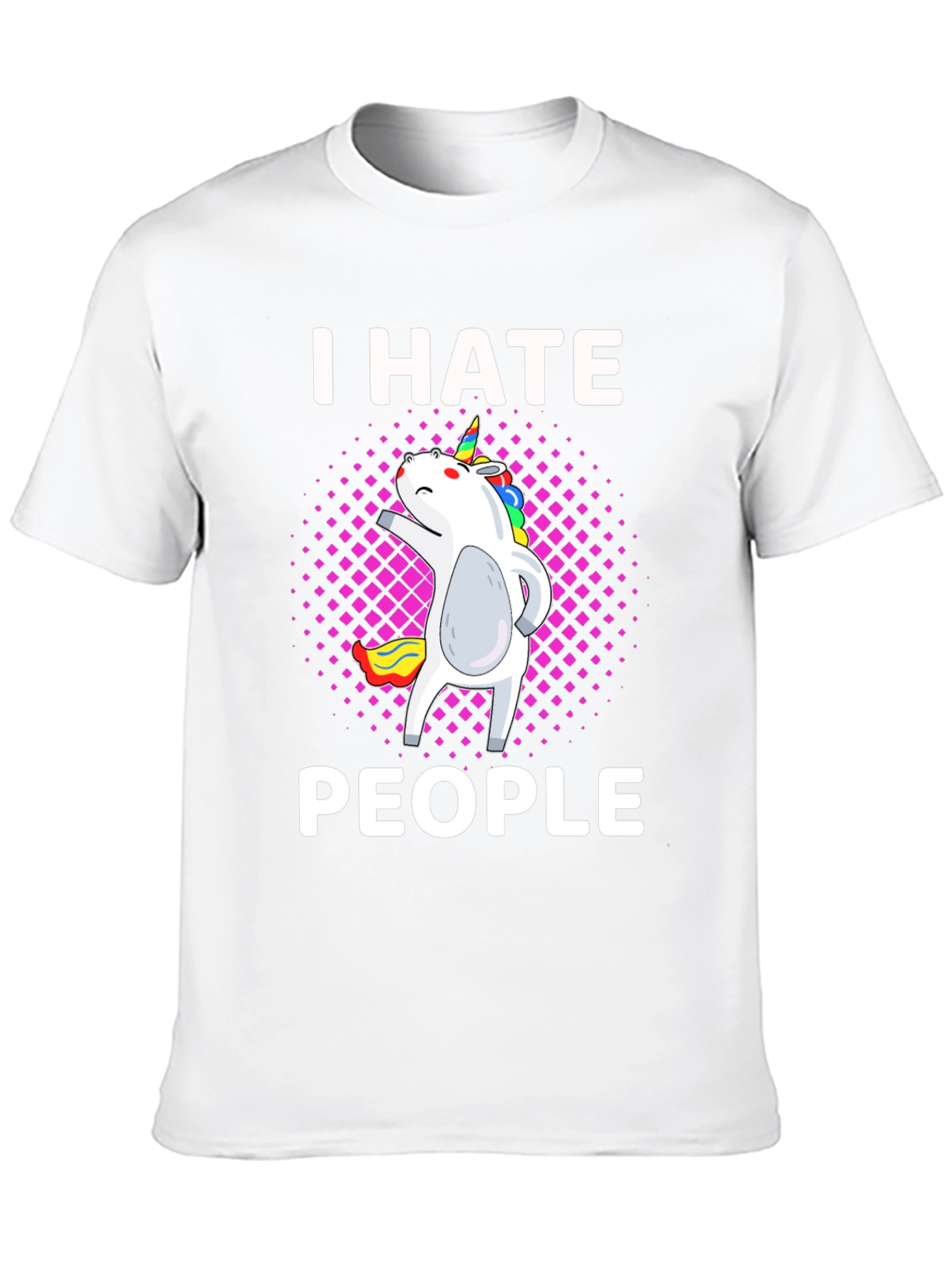 I Hate People Unicorn Graphic T-Shirt
