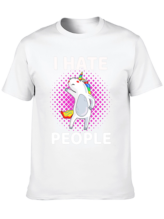 I Hate People Unicorn Graphic T-Shirt
