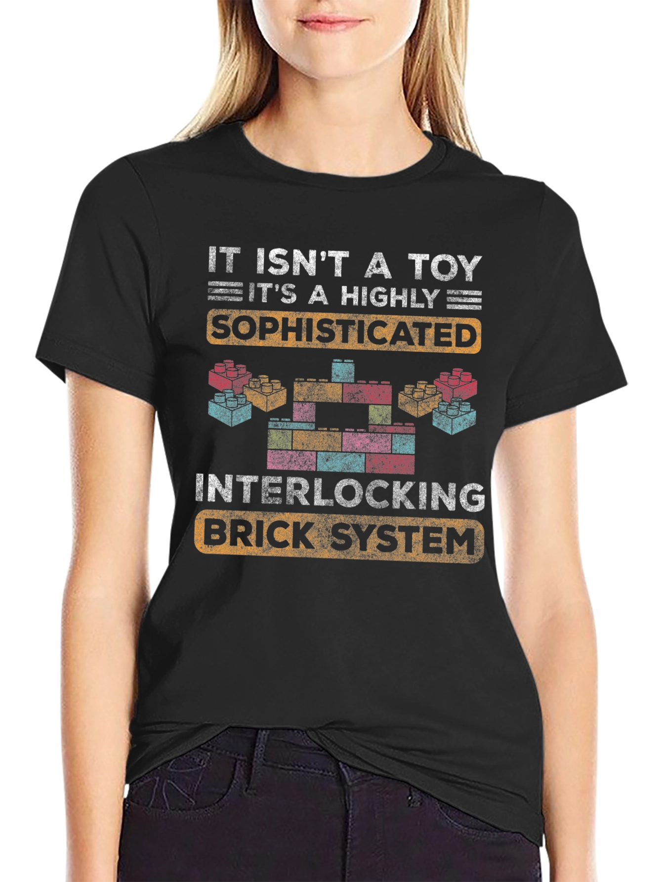 Sophisticated Interlocking Brick System T-Shirt