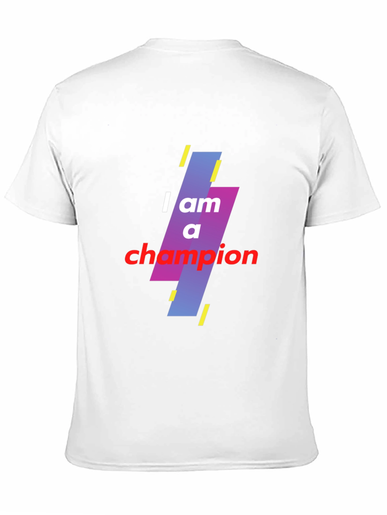 I am a Champion Black Graphic T-Shirt