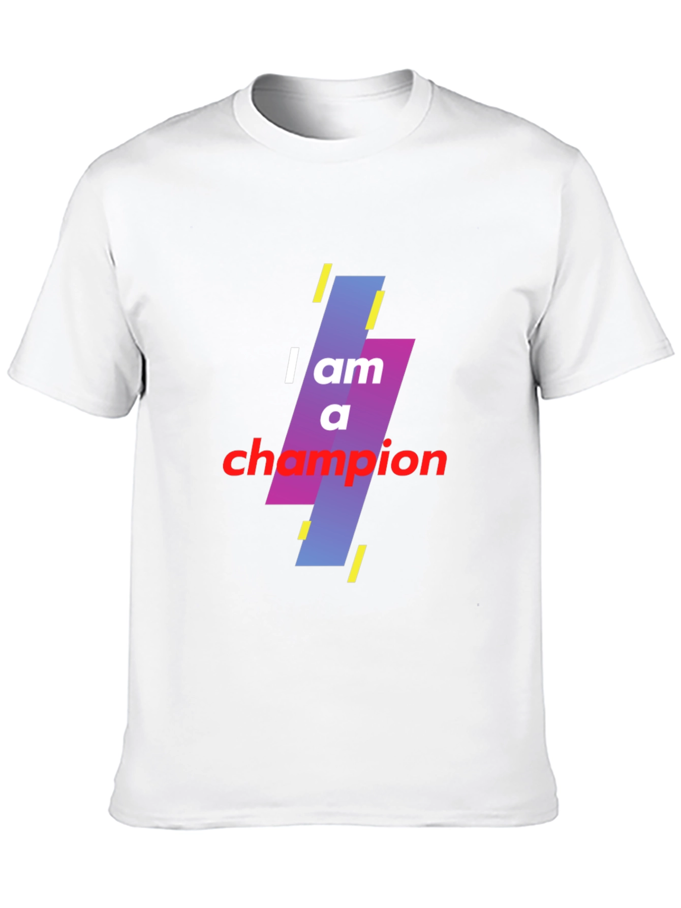 I am a Champion Black Graphic T-Shirt