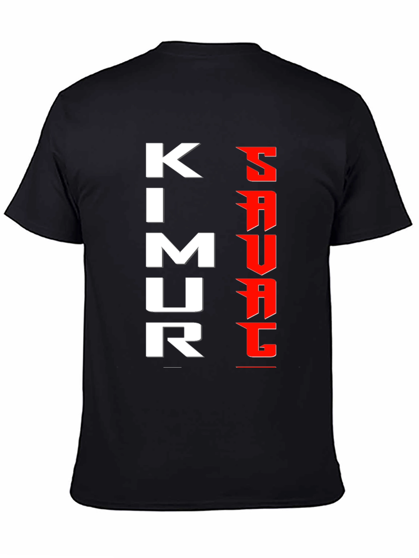Kimurawear Black T-Shirt with Bold Graphic Design