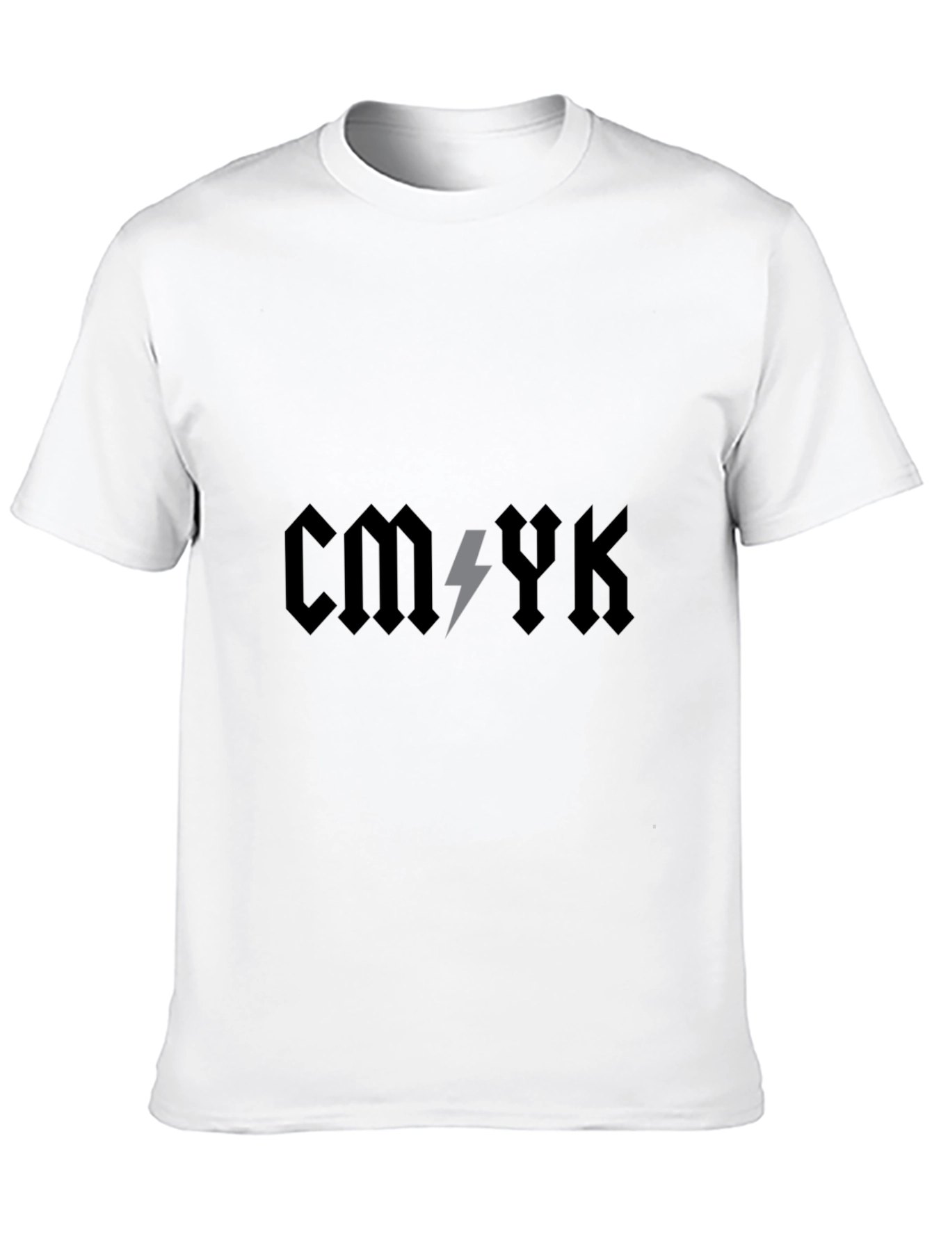 CMYK Graphic Print Black T-Shirt