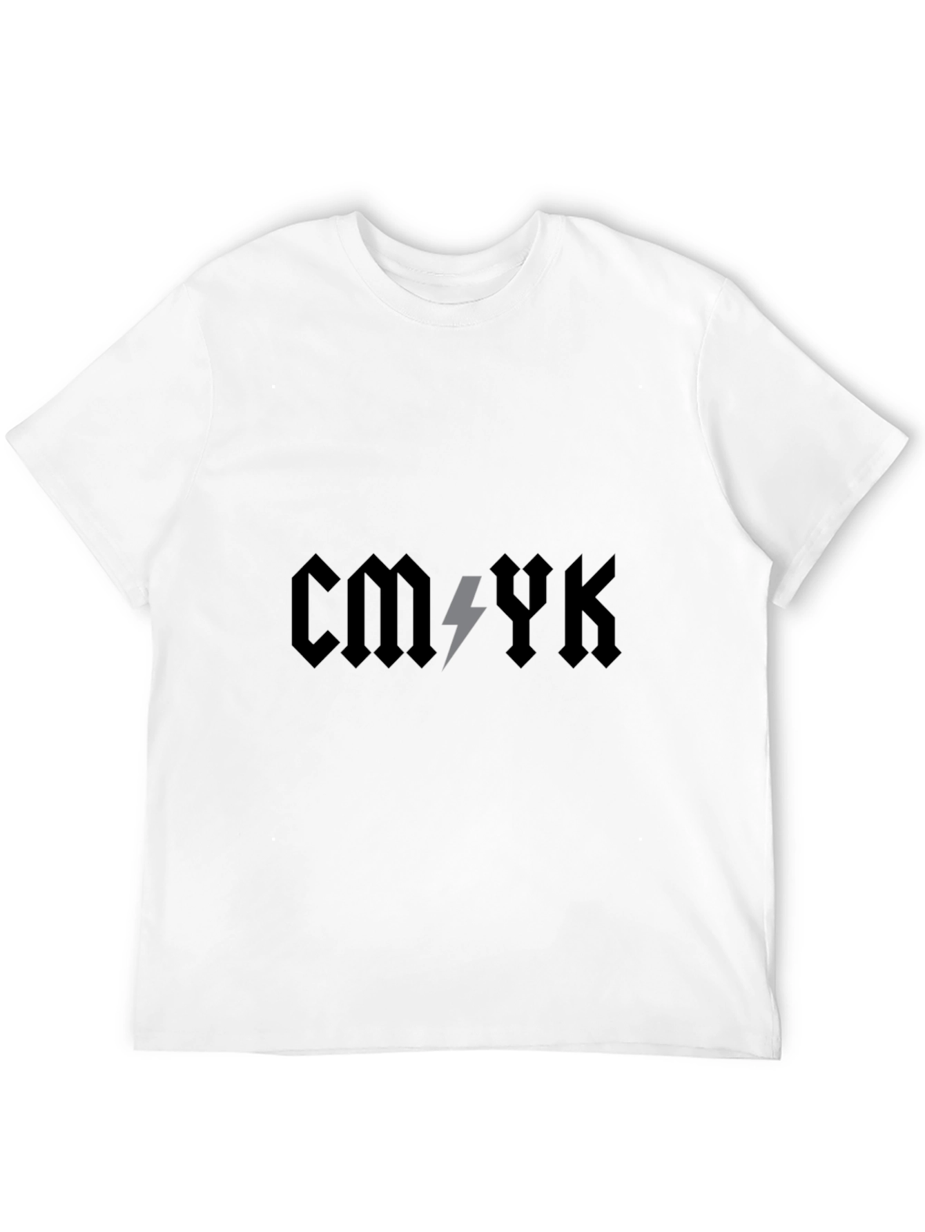 CMYK Graphic Print Black T-Shirt