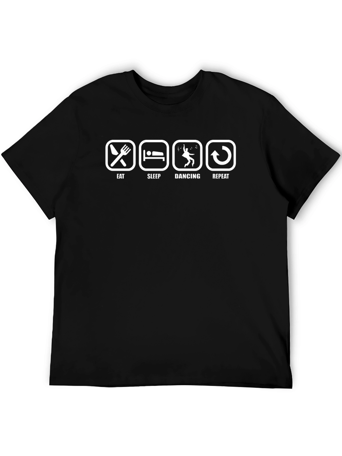 Eat Sleep Dancing Repeat Black T-Shirt