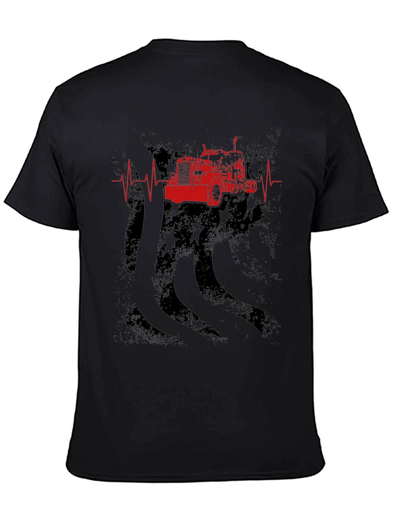 Trucker Heartbeat Graphic T-Shirt