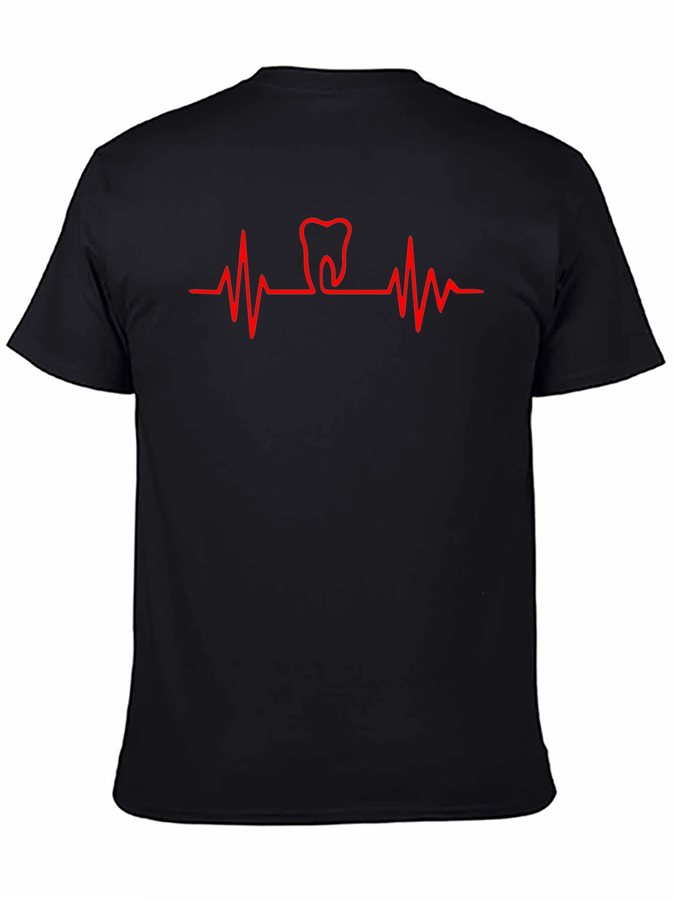 Dentist Heartbeat T-Shirt - Black