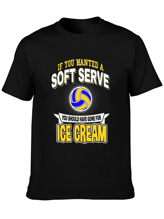 Soft Serve Ice Cream Volleyball Graphic Tee