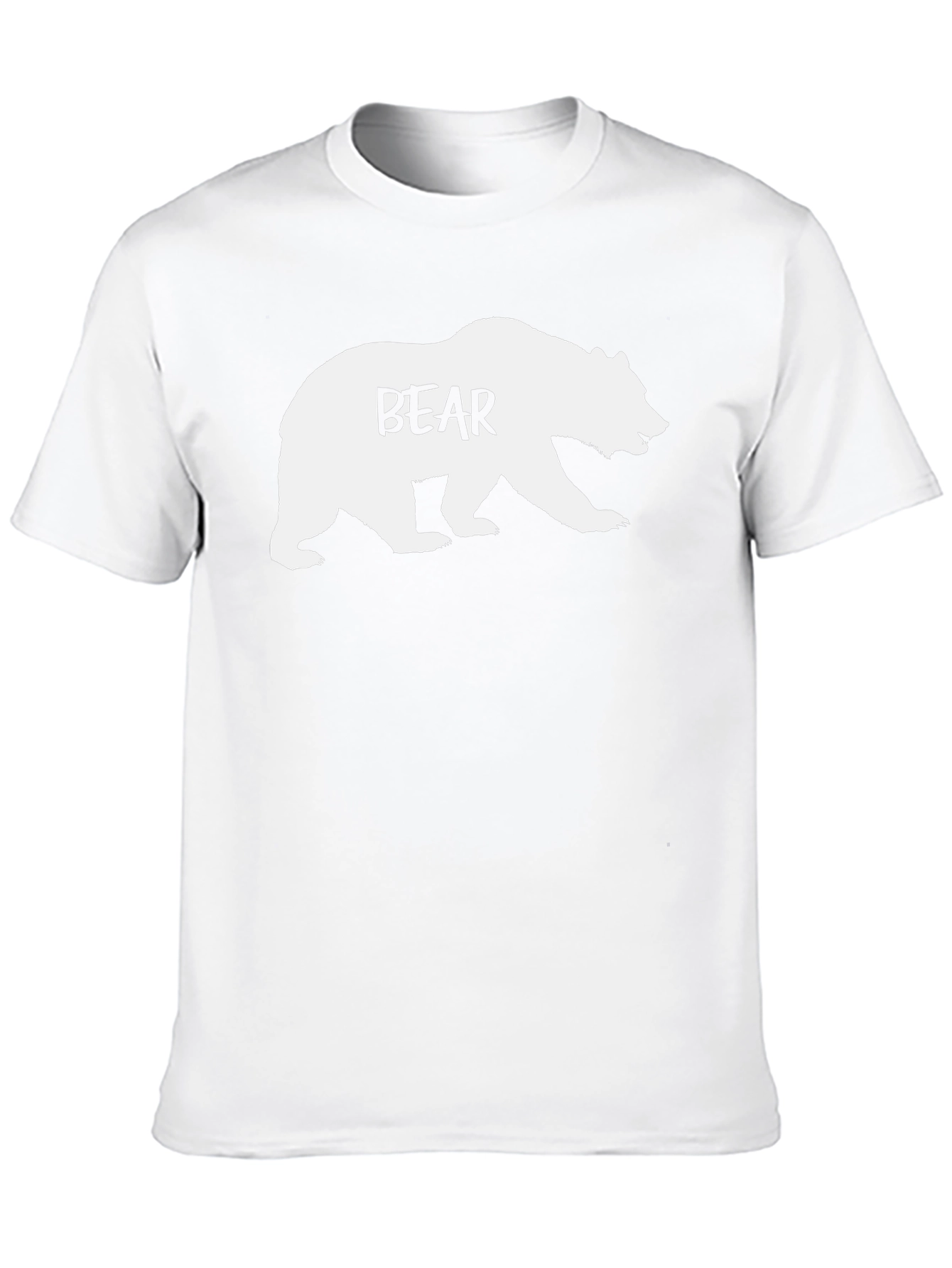 Bear Graphic T-Shirt - Mens Casual Tee