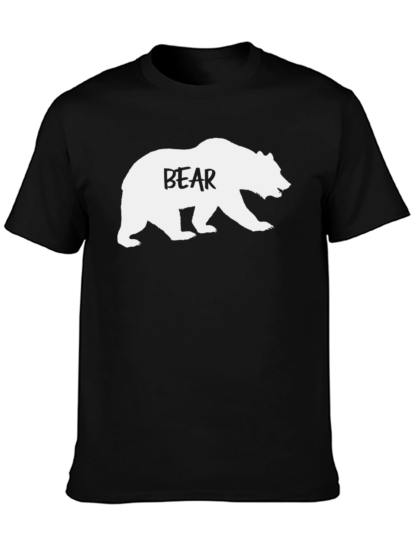 Bear Graphic T-Shirt - Mens Casual Tee