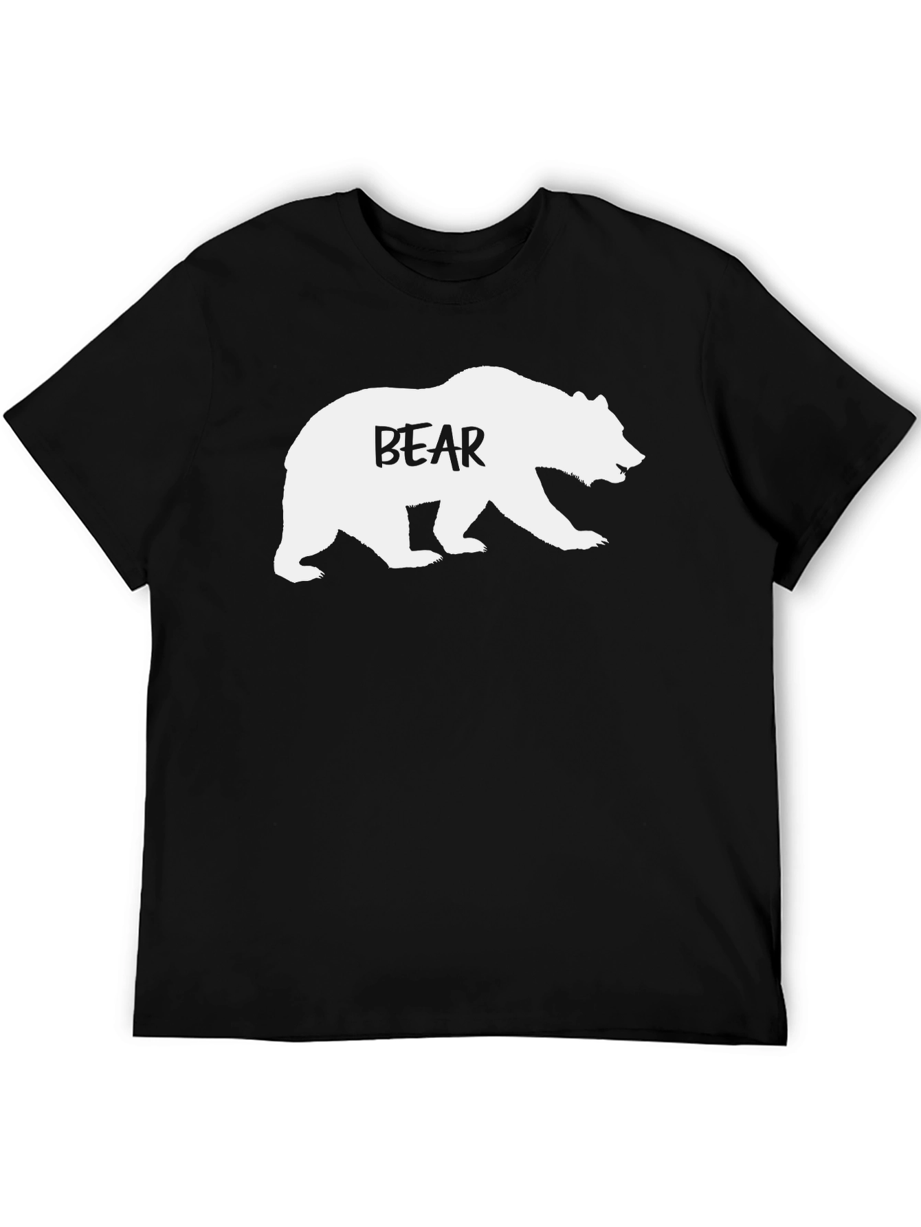 Bear Graphic T-Shirt - Mens Casual Tee