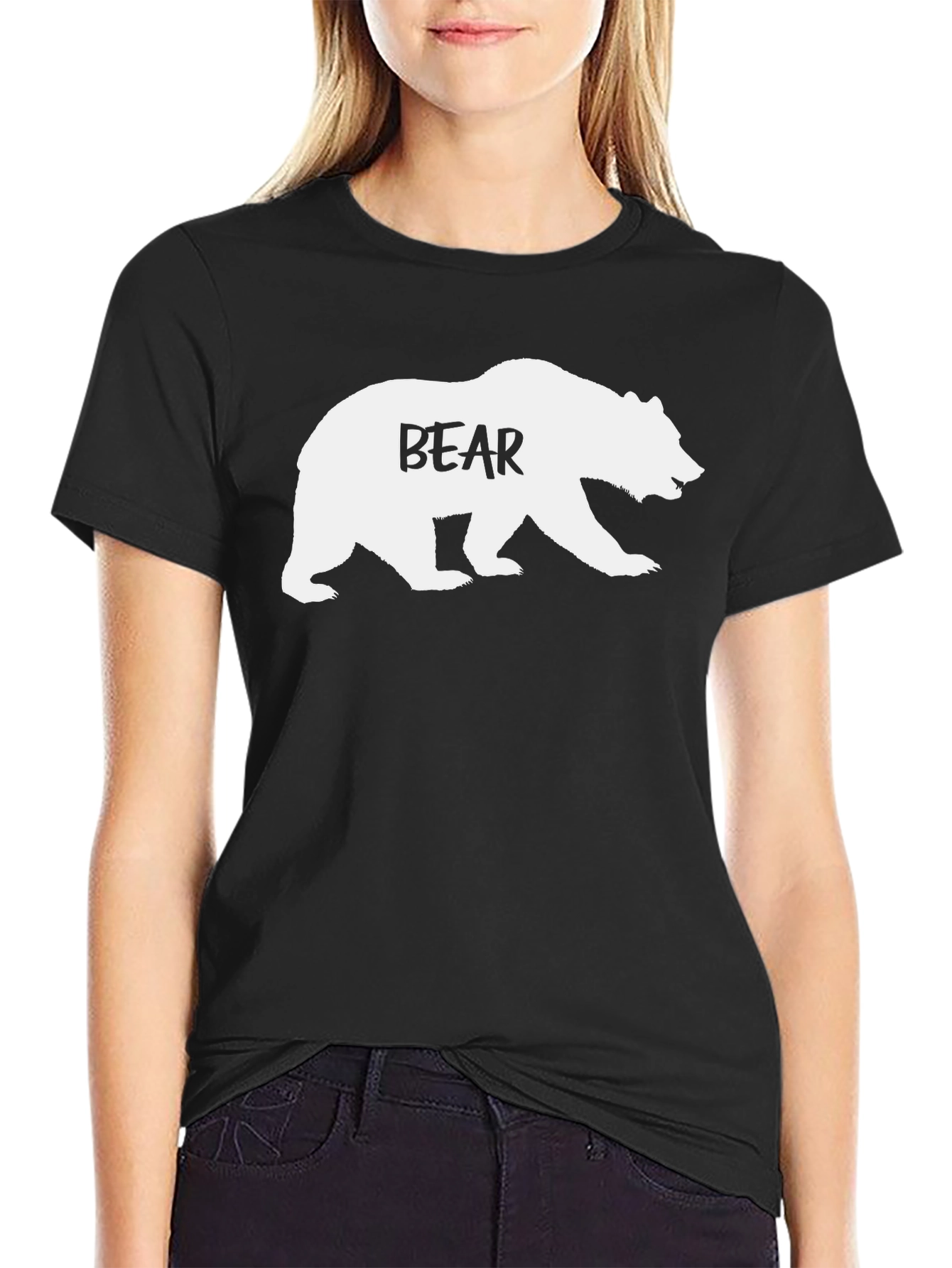 Bear Graphic T-Shirt - Mens Casual Tee