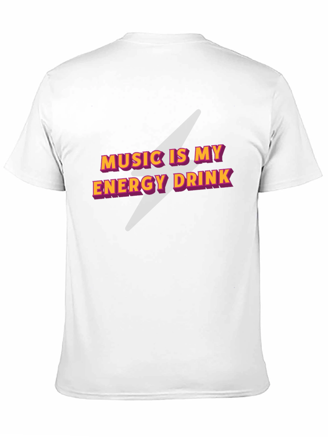Music Is My Energy Drink Graphic Tee - Black