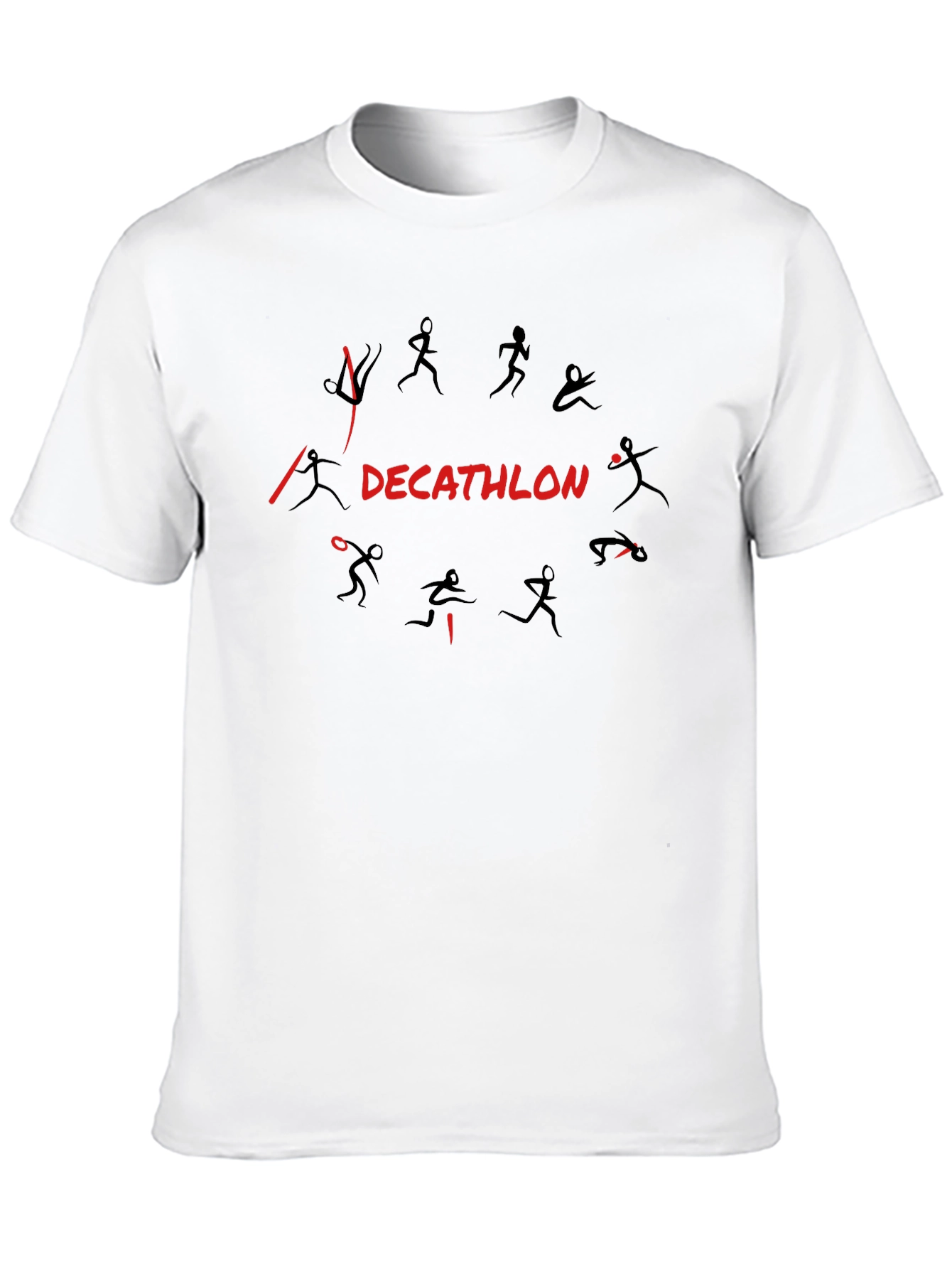 Decathlon Graphic Print Black T-Shirt
