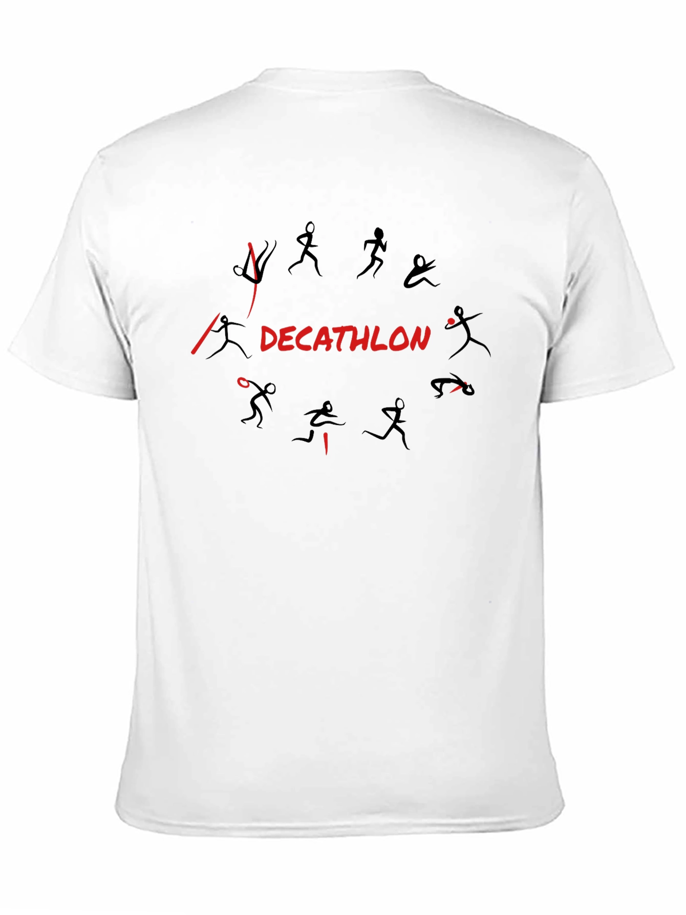 Decathlon Graphic Print Black T-Shirt